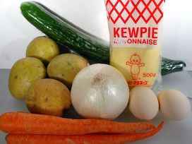 Японский майонез Kewpie и овощи