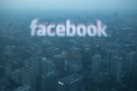 Отображение логотипа Facebook в окне